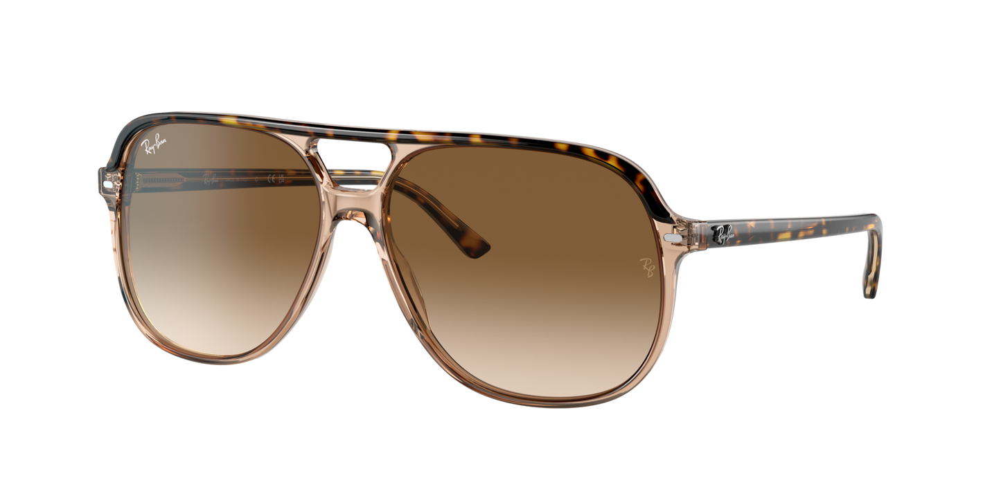 RAY-BAN Bill Havana On Transparent Brown w/ Clear Gradient Brown (56)