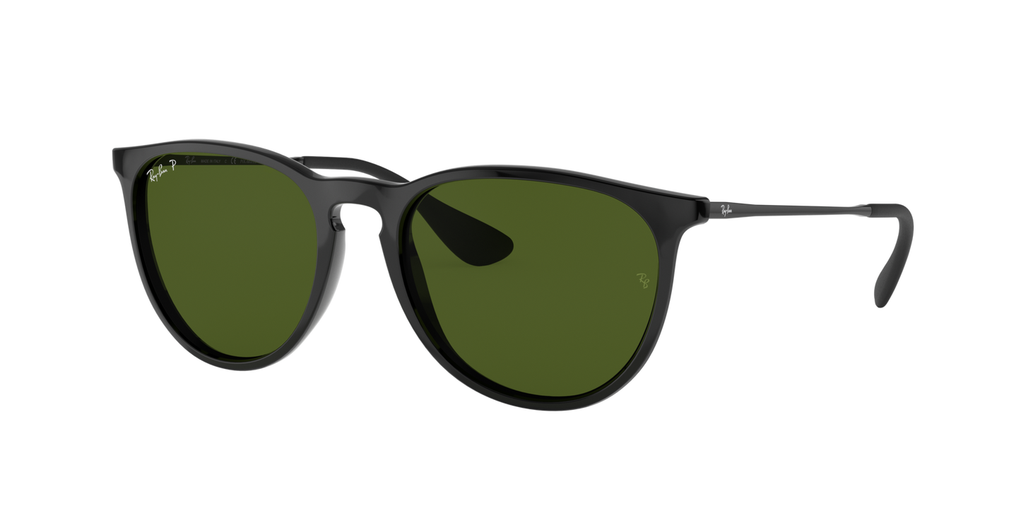 RAY-BAN Erika Gloss Black Polar Green