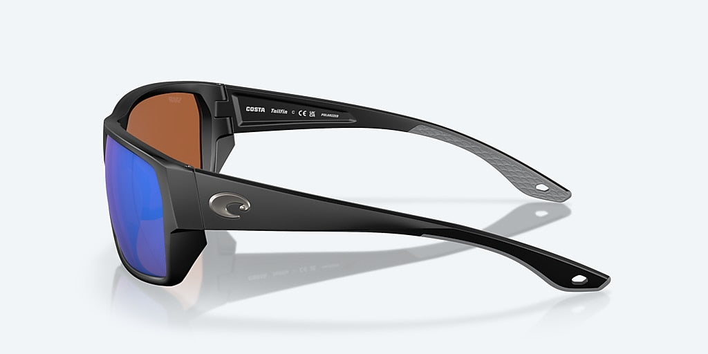 Costa Tailfin Matte Black w/ Green Mirror