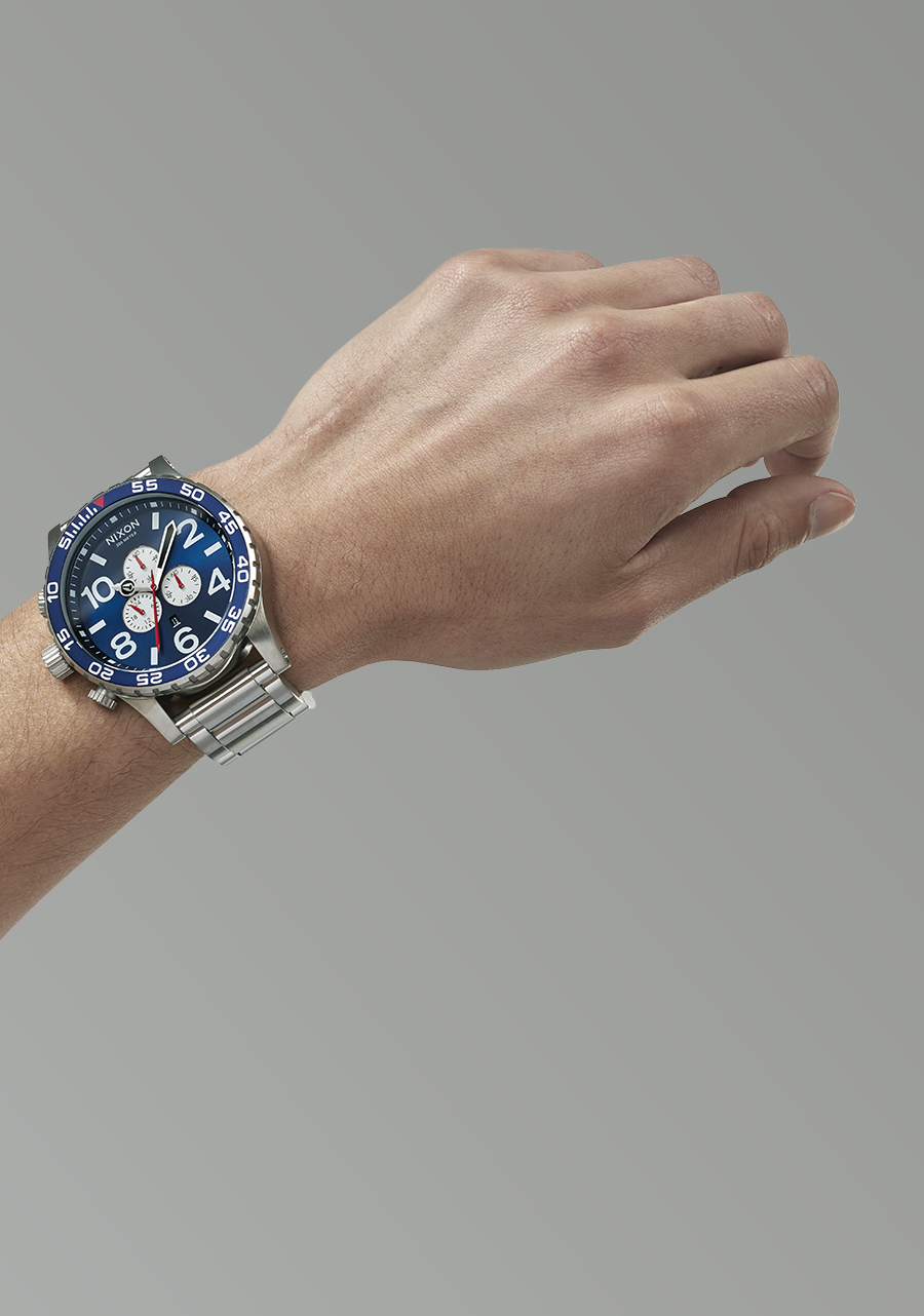 Nixon 51-30 Chrono - Navy Sunray/Silver