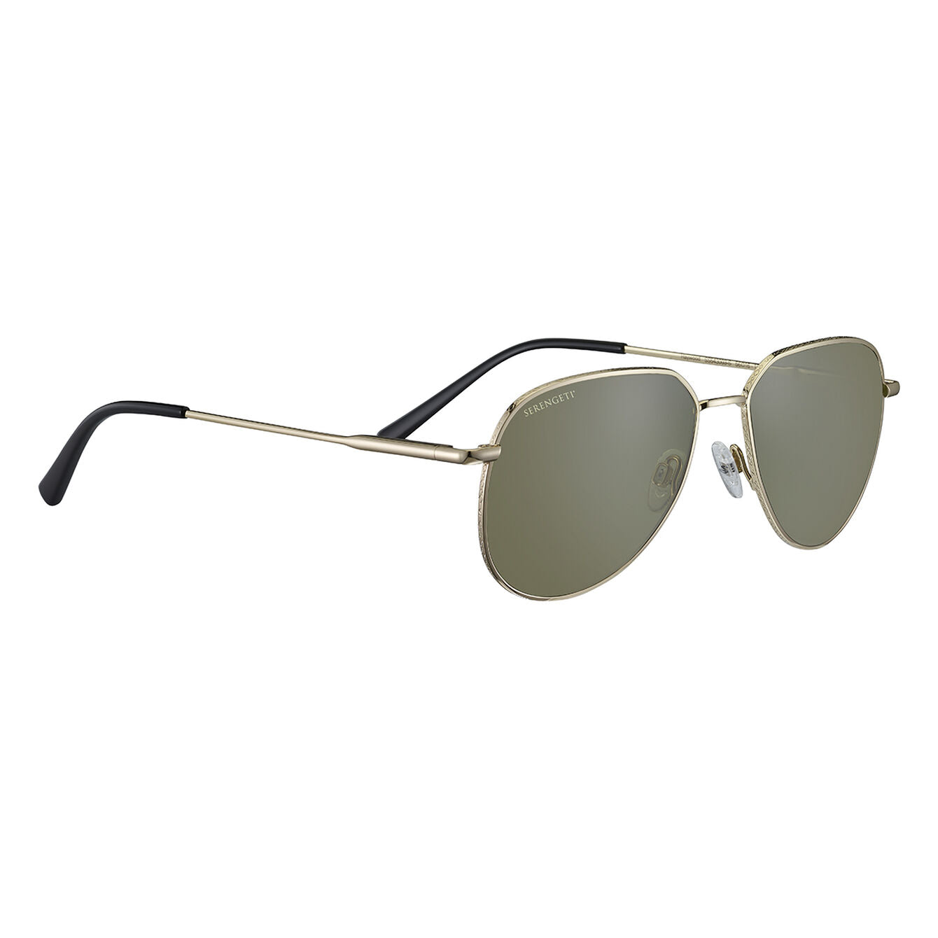 SERENGETI Haywood Small Shiny Light Gold, Mineral Non Polarized 555nm Lens