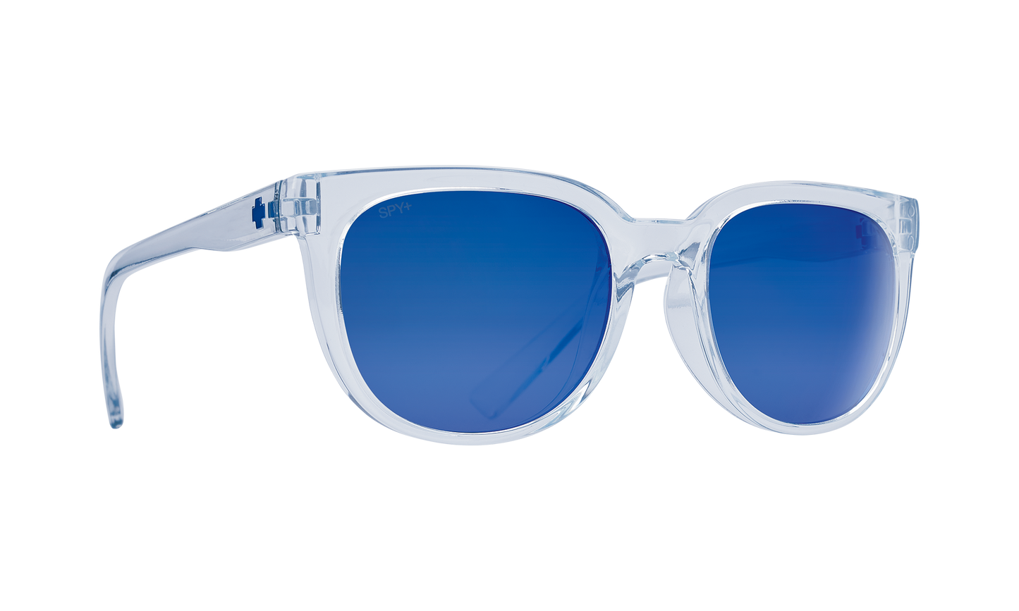 SPY BEWILDER TRANSLUCENT LIGHT BLUE - GRAY WITH NAVY SPECTRA MIRROR