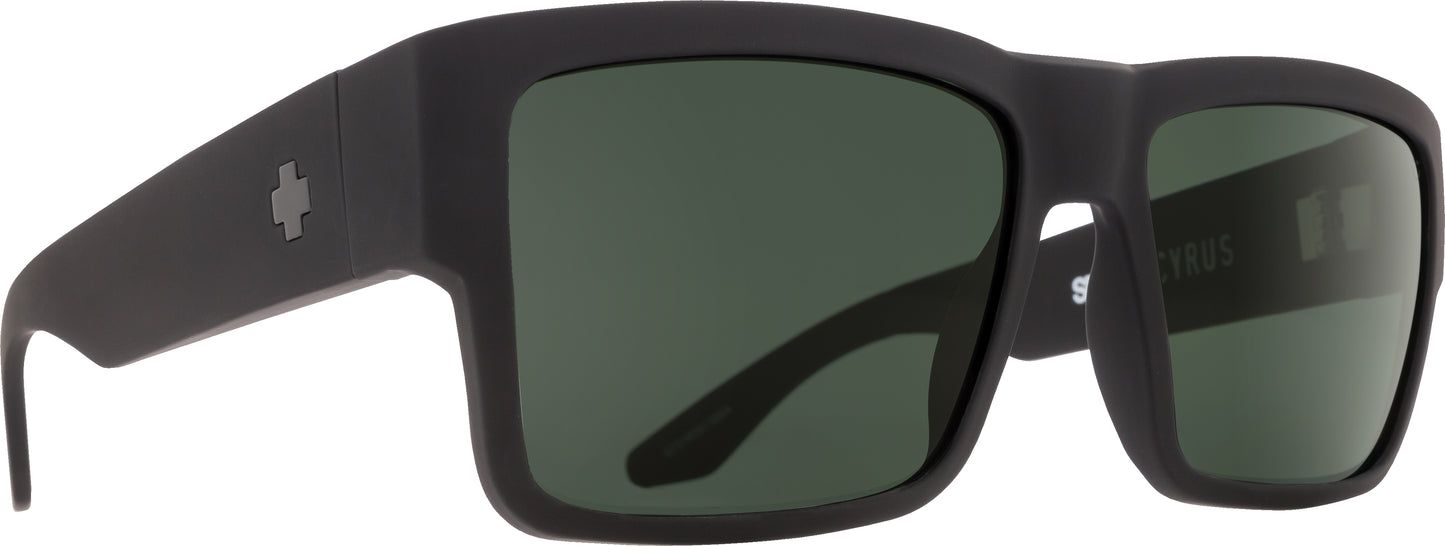 SPY CYRUS SOFT MATTE BLACK FLAG - HAPPY PLUS GRAY GREEN