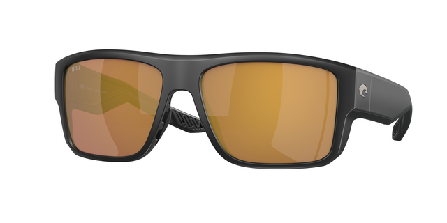 COSTA Taxman Matte Black w/ Gold Mirror Polarized (580G)