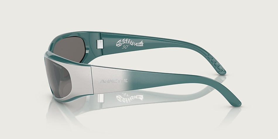 Arnette CATFISH - Green Gradient Metal Silver/Light Grey Mirror Silver