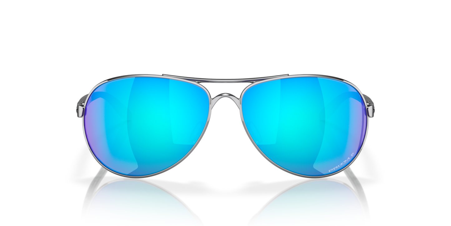 Oakley Feedback Polished Chrome w/ Prizm Sapphire Polarized