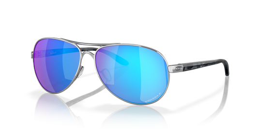 Oakley Feedback Polished Chrome w/ Prizm Sapphire Polarized
