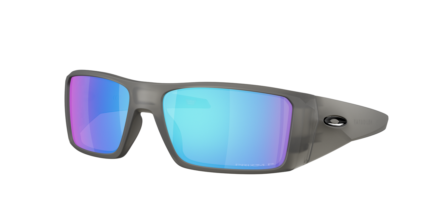 OAKLEY Heliostat Matte Grey Smoke w/Prizm Sapphire Polarized