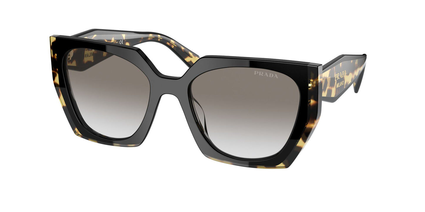 PRADA PR 15WS Black Medium Tortoise w/ Grey Gradient