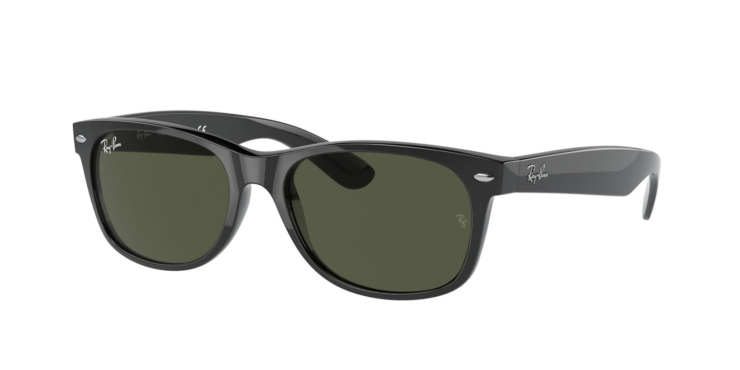 RAY-BAN New Wayfarer Classic Black w/ Green