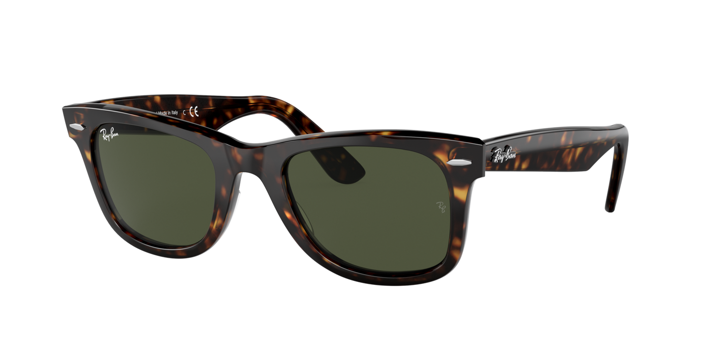 RAY-BAN Wayfarer Havana Bio Acetate w/ Green