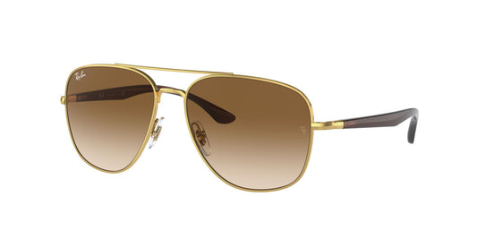RAY-BAN RB3683 Gold w/ Brown