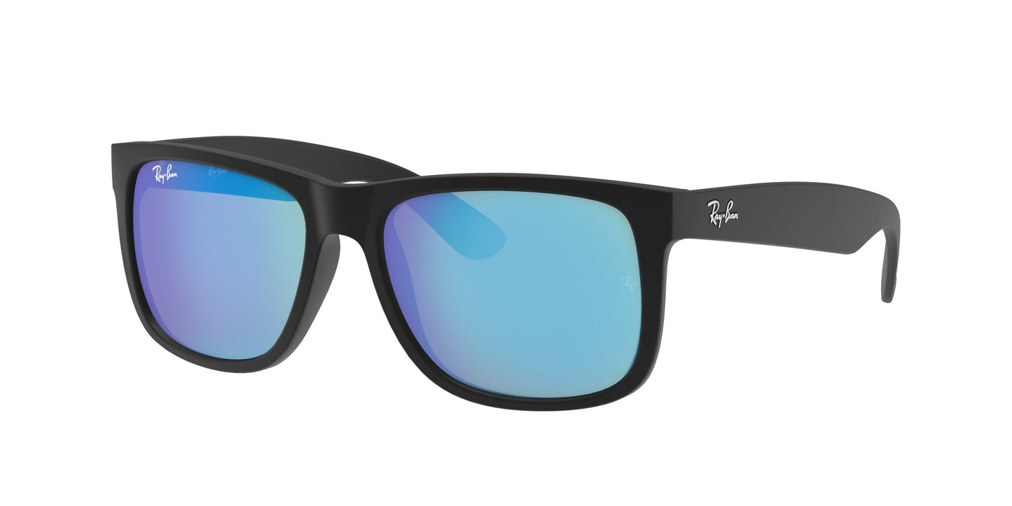 RAY-BAN Justin Color Mix Matte Black w/ Blue Mirror