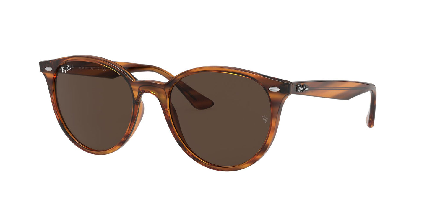 RAY-BAN RB4305 Striped Red Havana w/ Dark Brown