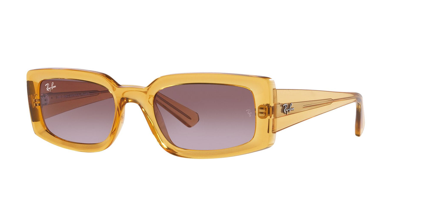 RAY-BAN Kiliane Bio-Based Polished Transparent Yellow W/ Dark Violet