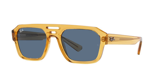 RAY-BAN Corrigan Bio-Based Polished Transparent Yellow W/ Dark Blue
