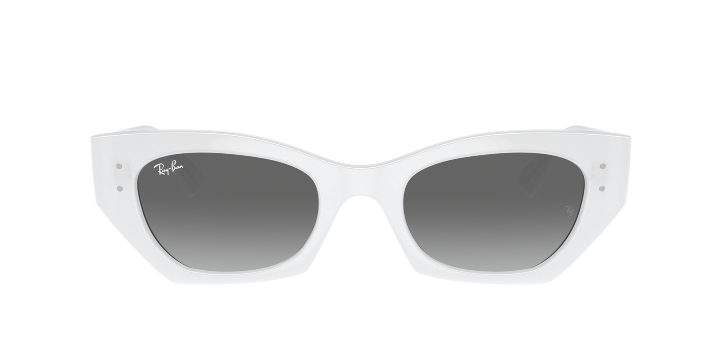 RAY-BAN Zena White Snow w/ Grey