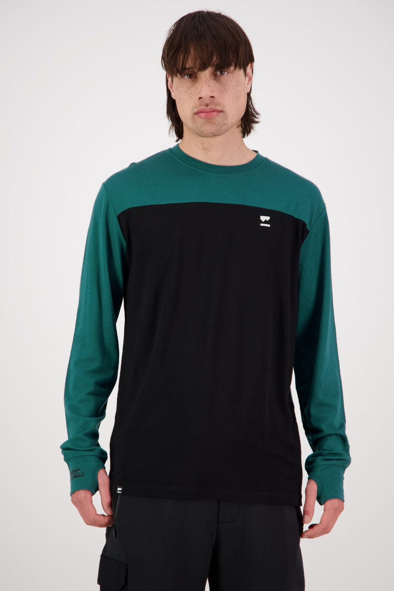 Mons Royale - Men's Yotei LS - Evergreen/Black