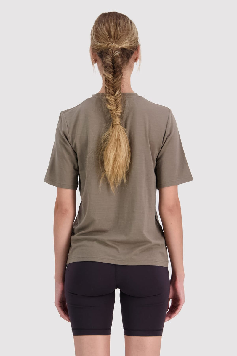Mons Royale - Women's Icon Relaxed Tee - Walnut