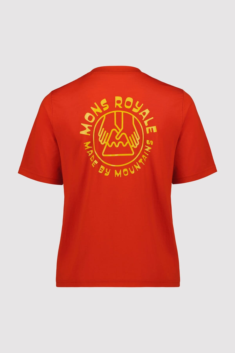 Mons Royale - Women's Icon Relaxed Tee - Retro Red