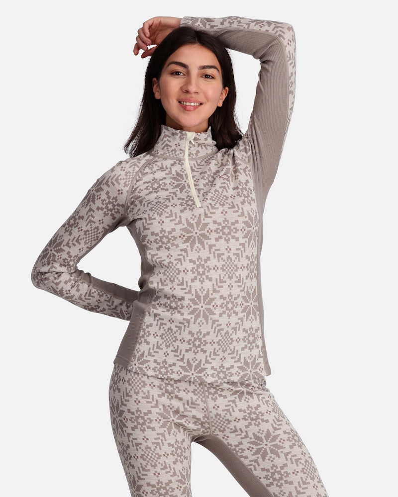 Kari Traa - Edith Half Zip Baselayer - 100% Merino Wool