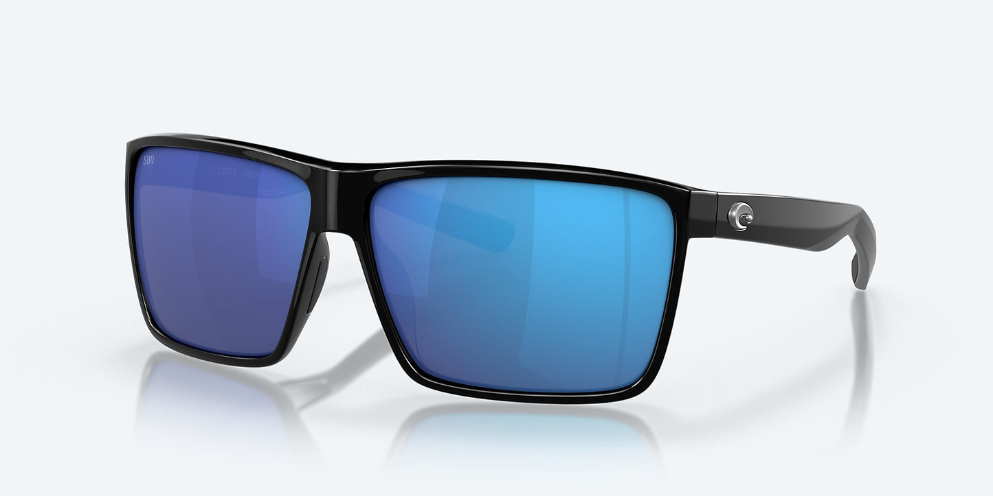 Costa RINCON Shiny Black Frame w/ Blue Mirror 580G