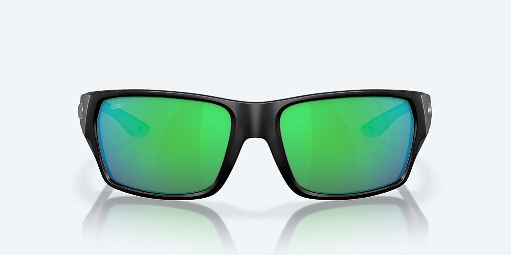 Costa Tailfin Matte Black w/ Green Mirror