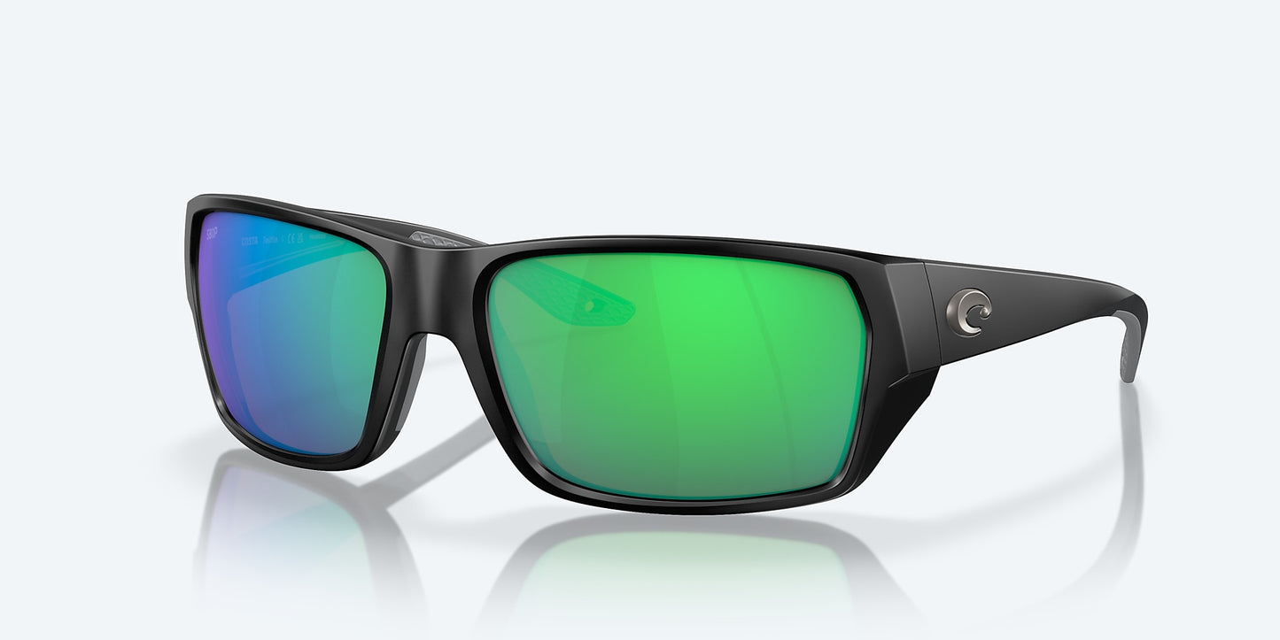 Costa Tailfin Matte Black w/ Green Mirror