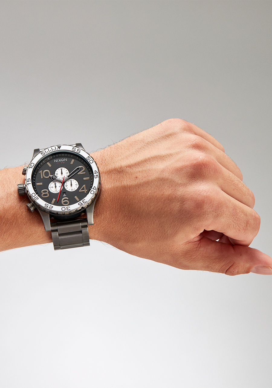 NIXON 51-30 Chrono V1 - Black/White/Gunmetal