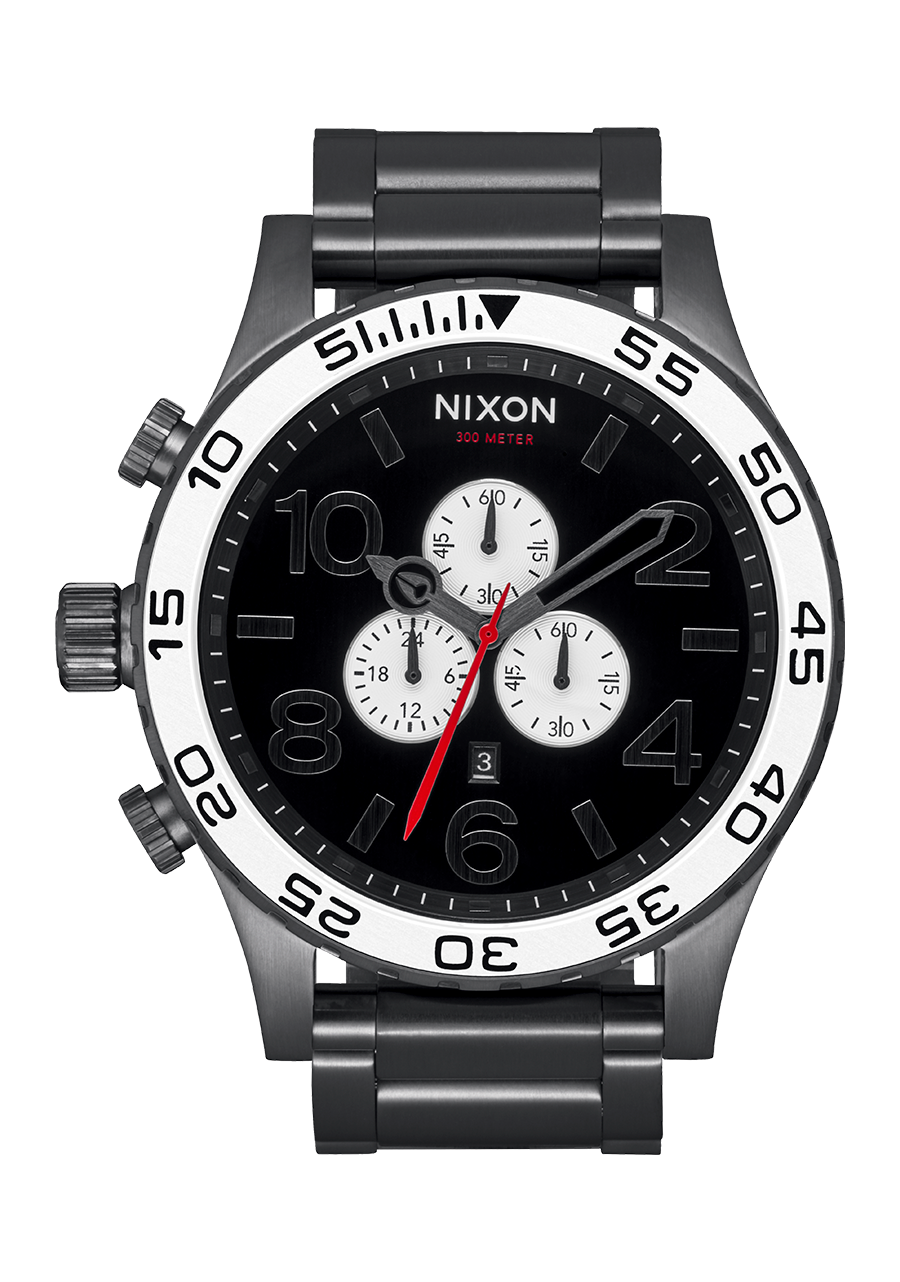NIXON 51-30 Chrono V1 - Black/White/Gunmetal