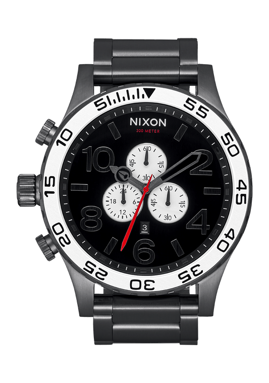 NIXON 51-30 Chrono V1 - Black/White/Gunmetal