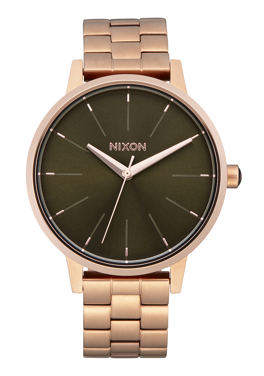 Nixon Kensington - Rose Gold/Olive Sunray