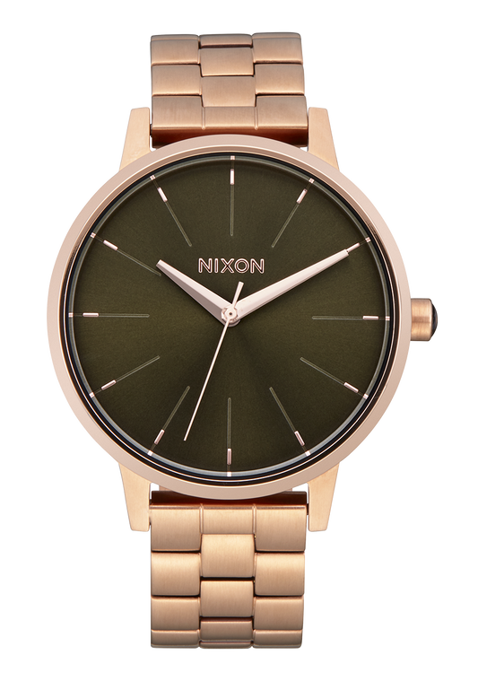 Nixon Kensington - Rose Gold/Olive Sunray