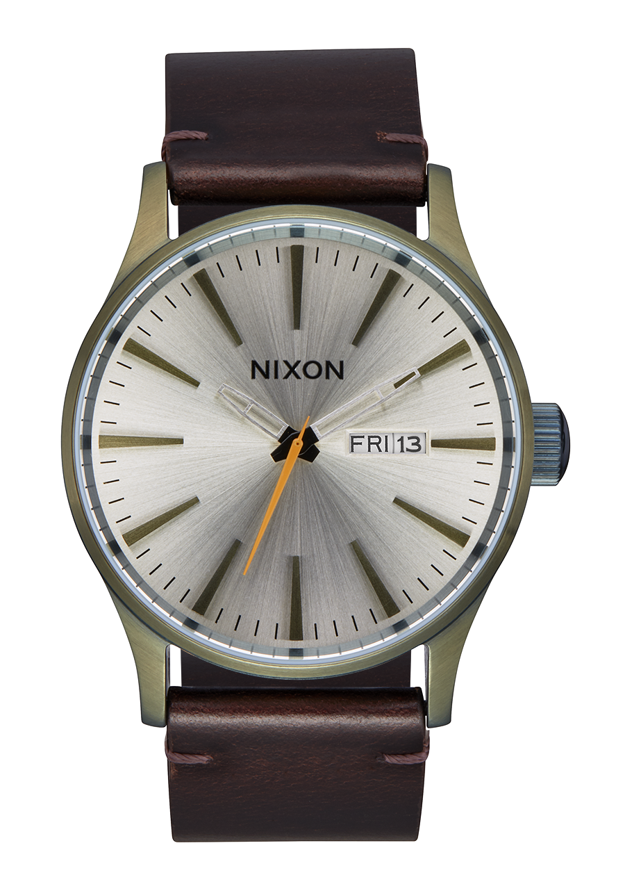 Nixon Sentry Leather - Vintage White/Surplus