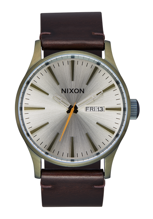 Nixon Sentry Leather - Vintage White/Surplus