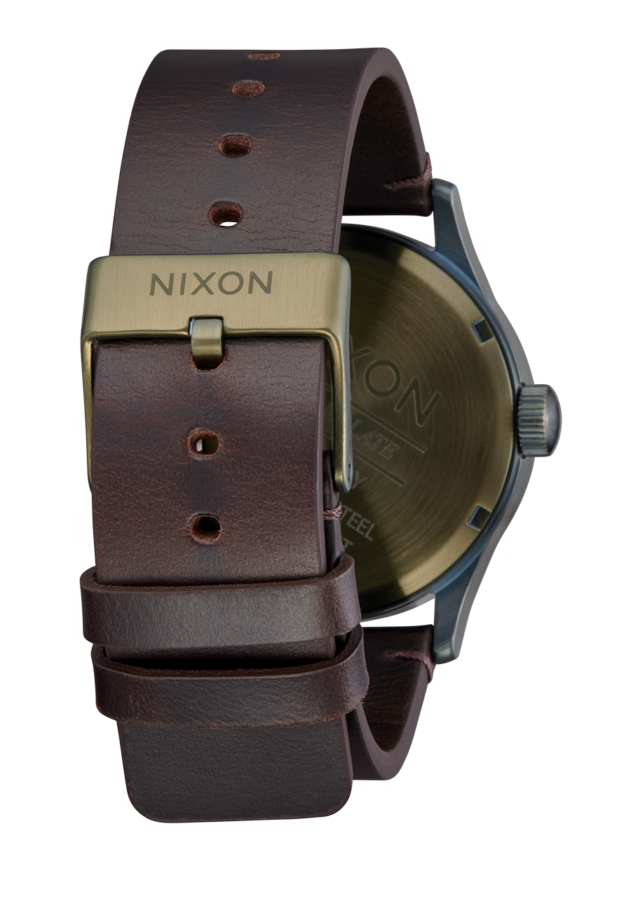 Nixon Sentry Leather - Vintage White/Surplus