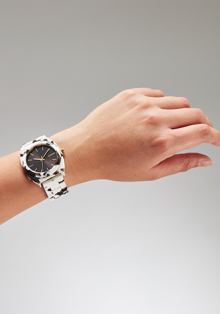 Nixon Time Teller Acetate - Black Tortoise