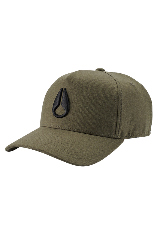 Nixon Deep Down Athletic Snapback - Olive/Black
