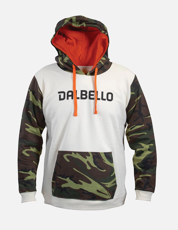 DALBELLO CAMO IVORY HOODIE