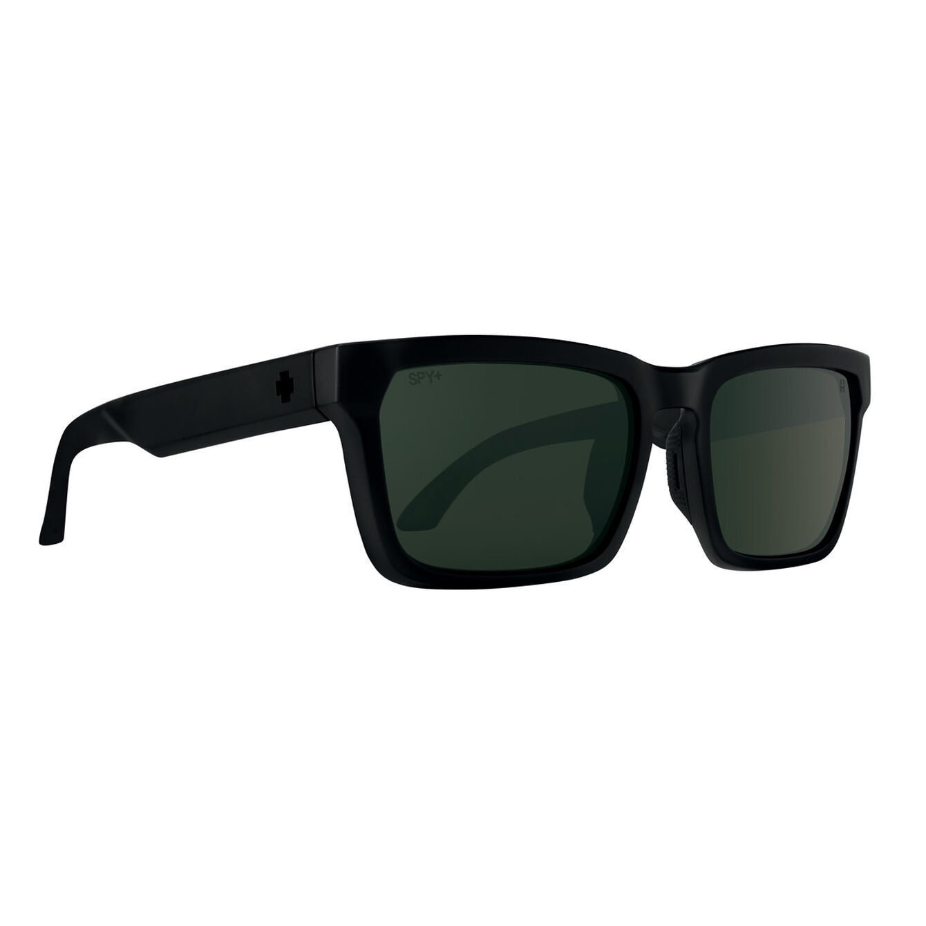 SPY Helm Tech Matte Black - Happy Gray Green Black Spectra Mirror
