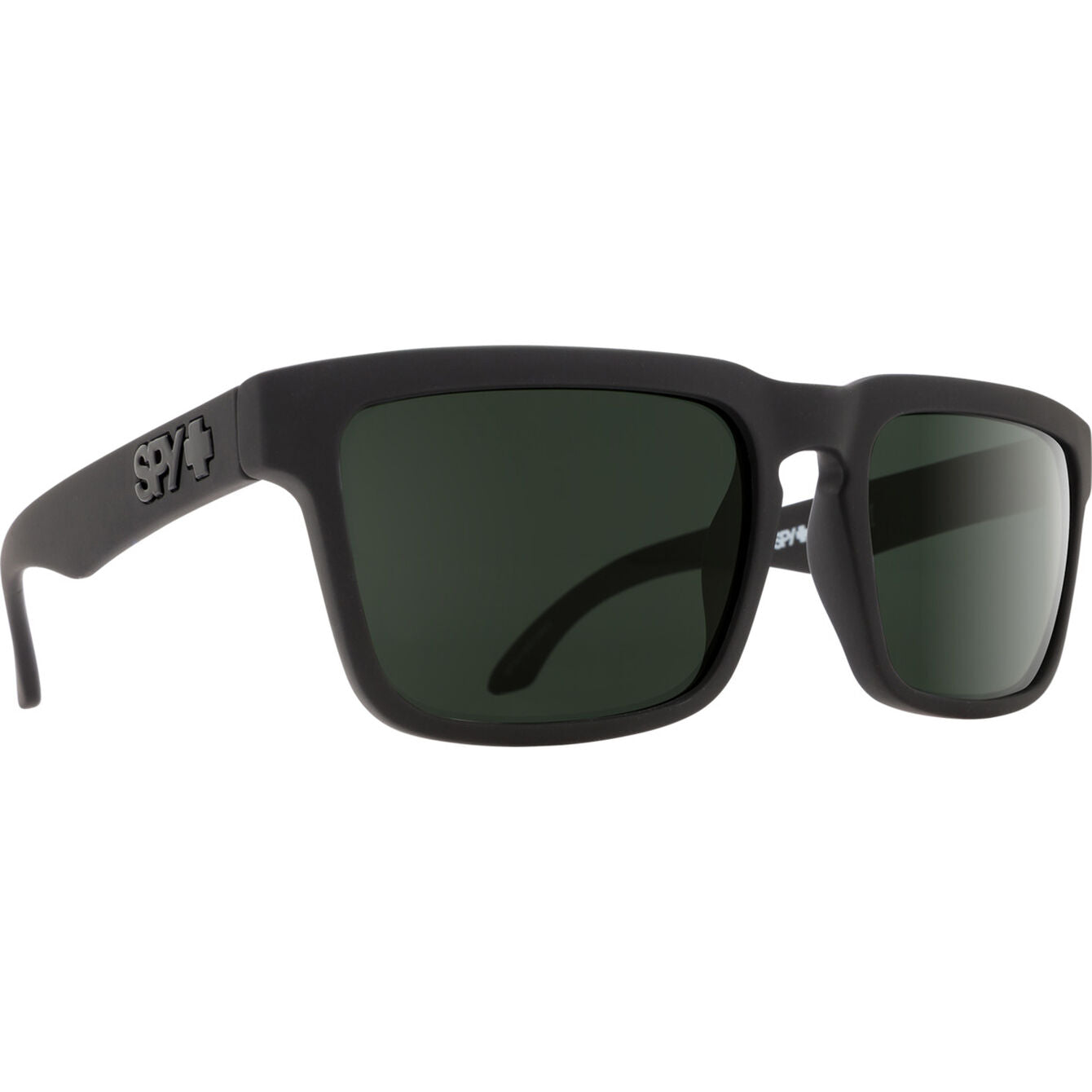 SPY Helm Soft Matte Black - HD Plus Gray Green