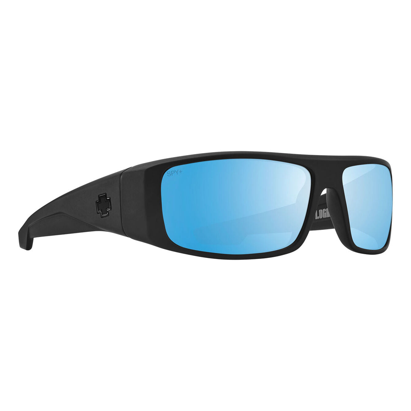 SPY Logan Matte Black - HappyBoost Bronze Polar Ice BlueSpectra Mirror