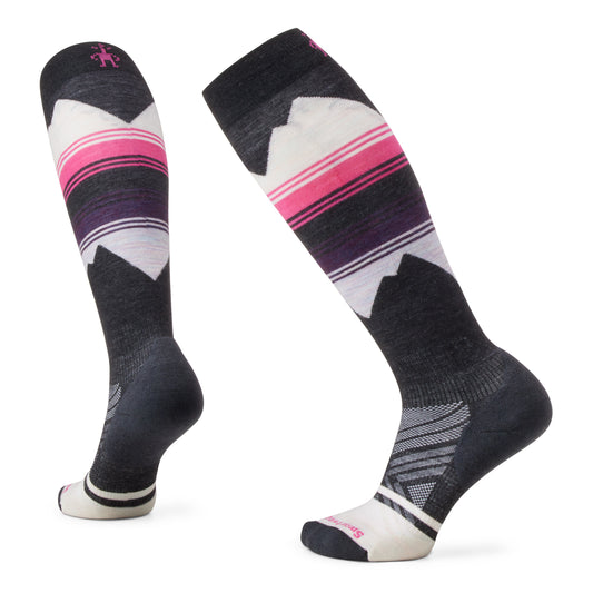 SMARTWOOL Women's Ski Targeted Cushion Pattern OTC Ski CHARCOAL