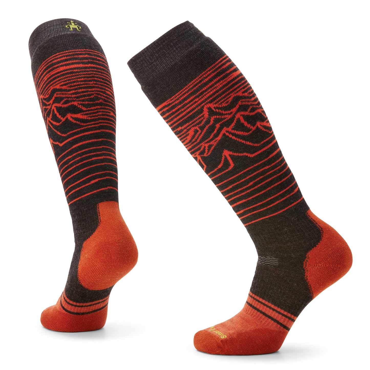 SMARTWOOL Snowboard Full Cushion Iguchi Pattern OT - Charcoal