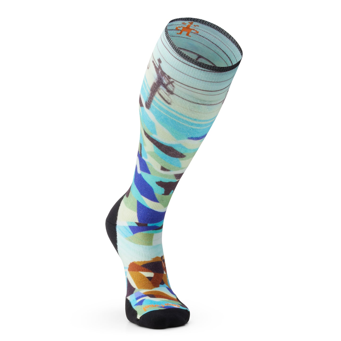 SMARTWOOL Ski Targeted Cushion Bear Country Print Ski CAPRI