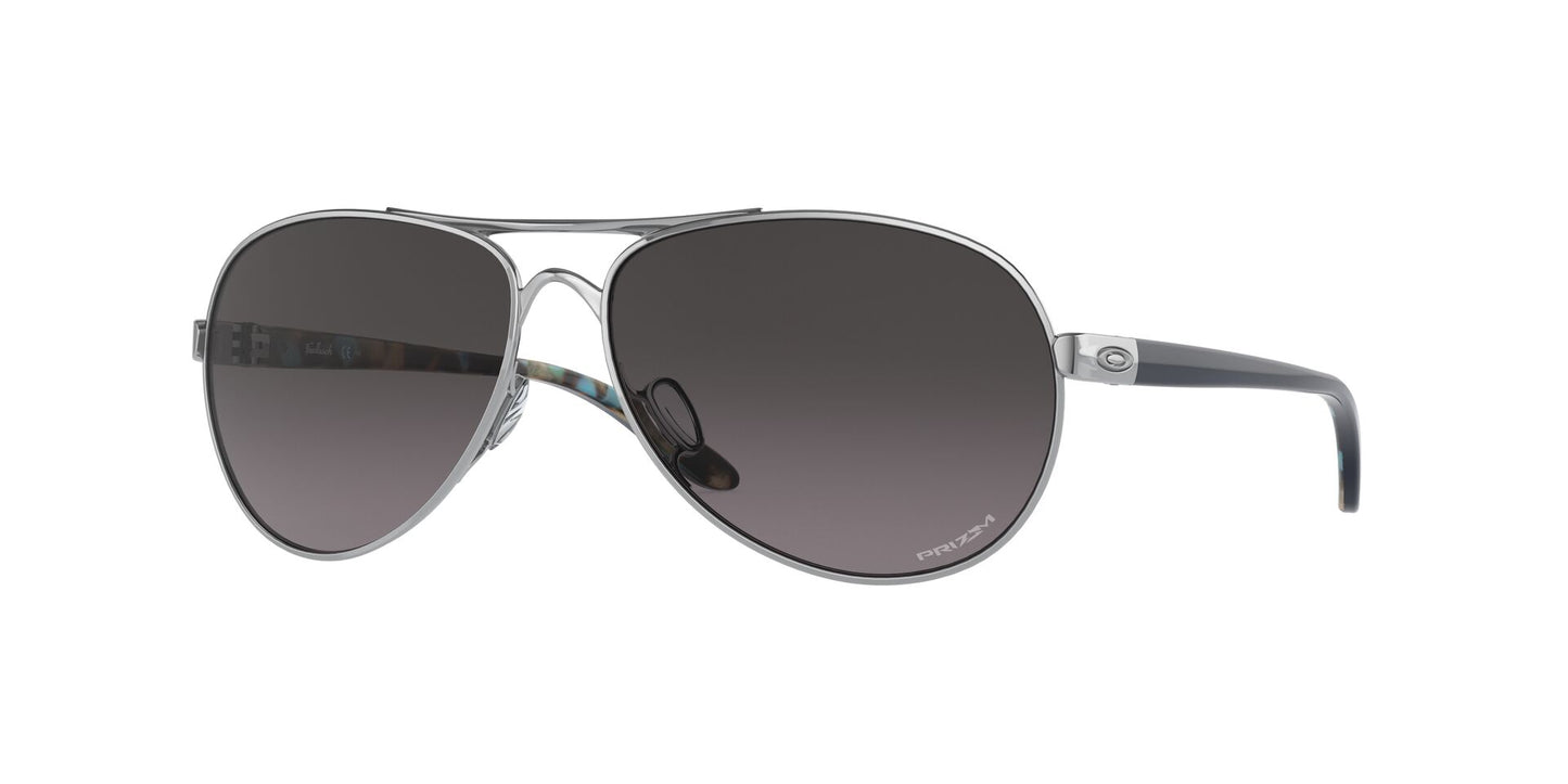 Oakley Feedback - Polished Chrome w/ Prizm Grey Gradient