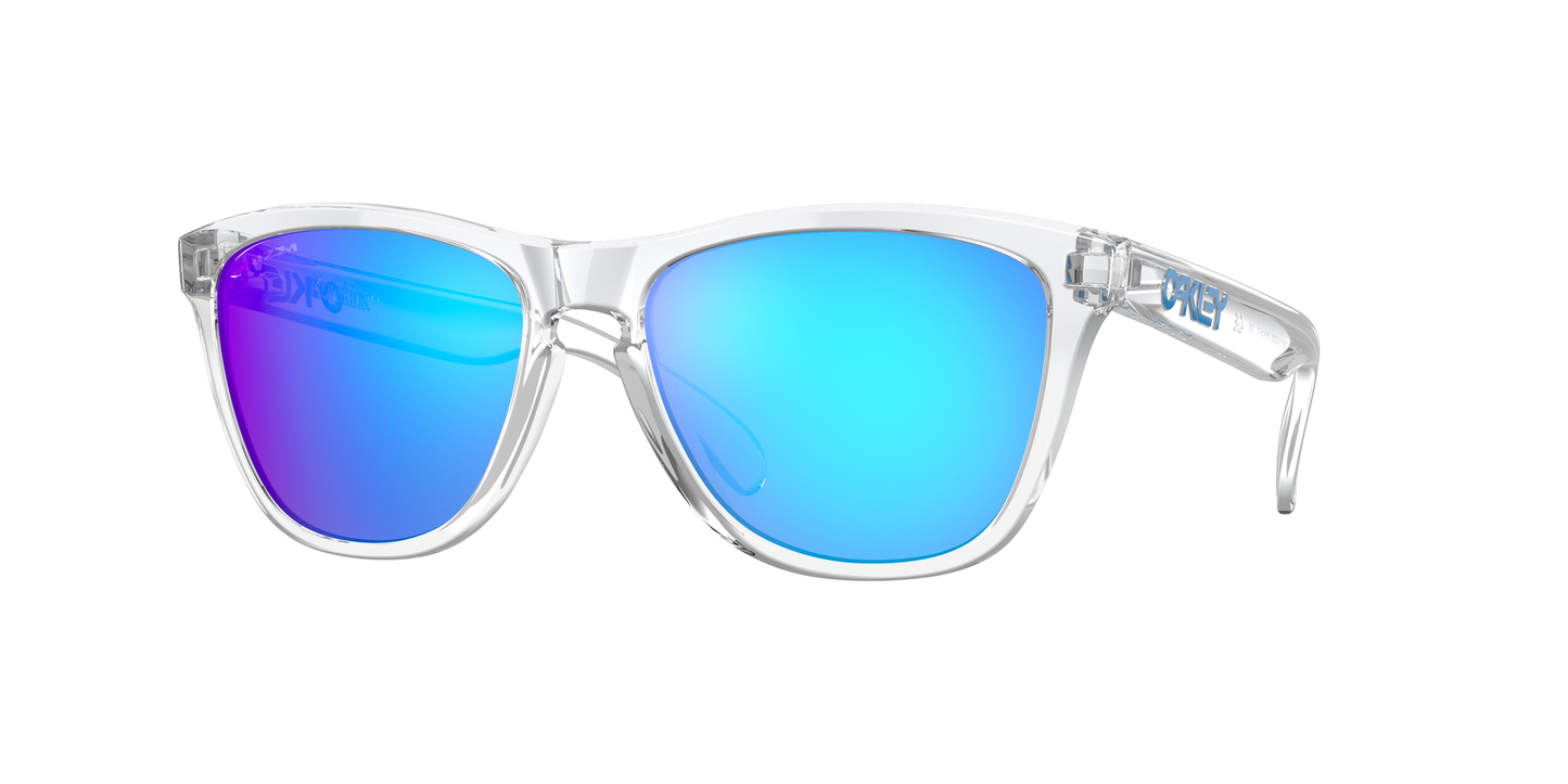 Oakley Frogskins Crystal Clear w/PRIZM Sapphire Iridium