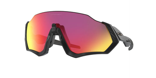 Oakley Flight Jacket - Polished Black/Matte Black w/ Prizm Road
