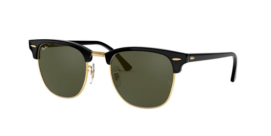 RAY-BAN Clubmaster Ebony W/ Arista Crystal Green