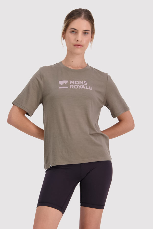 Mons Royale - Women's Icon Relaxed Tee - Walnut